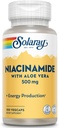 SOLARAY Niacinamida 500 mg .. Vitamina B-3 .. Metabolismo Energético, Circulação, Nervo e suporte à saúde da pele, 100 CT