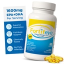 Omega 3 Fish Oil 60Count 1600 mg Made in Norway - alta potência Fish Oil Omega 3 Suplementos Trigliceride Form com EPA e suplementos DHA para mulheres e homens sem peixe após sabor sabor sabor limão natural