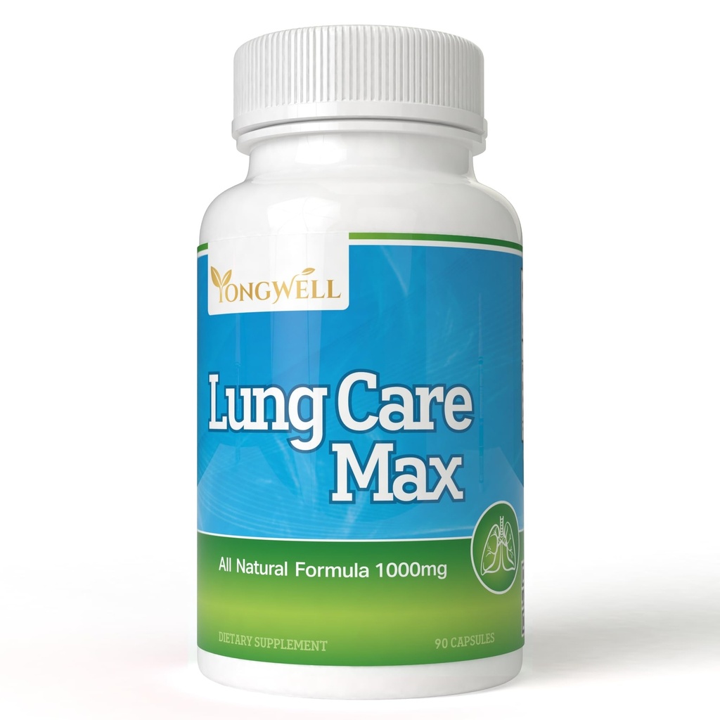Lung Care Max, Fórmula Antioxidante Especial com Ginseng Americano, Bee Própolis e Royal Jelly (90 Cápsulas)