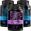 MEDCHOICE Sono Melatonina (90ct) e Nootropic Brain (120ct) Suplemento Bundle - Duo Wellness para dormir, Cérebro, Foco, & Apoio ao humor - Vegan, Não-GMO, Gluten-Free