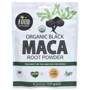 The Food Movement Co. Maca preto 8 oz Raw Food Powder - Orgânico, Não-GMO, Vegan, Gluten Free- Black Maca Root Supplement for Whole Body Wellness