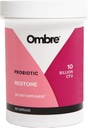 Ombre Restaurar Probióticos para Mulheres, Suplemento diário de saúde do intestino para Vaginal, Digestivo, Trato urinário, & Suporte imunológico, 10 bilhões de UFC, prateleira-estável, 30 Servões