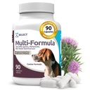 K9 Select Multi-Formula Dog Vitaminas para cães médios - 20mg HMR Lignans, 2mg Melatonina, 40mg Cardo de leite - Ajuda Coração, Fígado, Digestion & Saúde do Revestimento, Cão Multivitamina, 90 Cápsulas