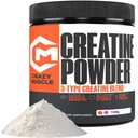 Crazy Muscle Creatine Monohydrad Powder, 5000mg Premium 3X TrêsAtine Pré-Aperfeiçoamento Mass Gainer, Alta Absorção Fácil de Tomar Pó Desempenho Optimum para Homens e Mulheres, 30 Servings