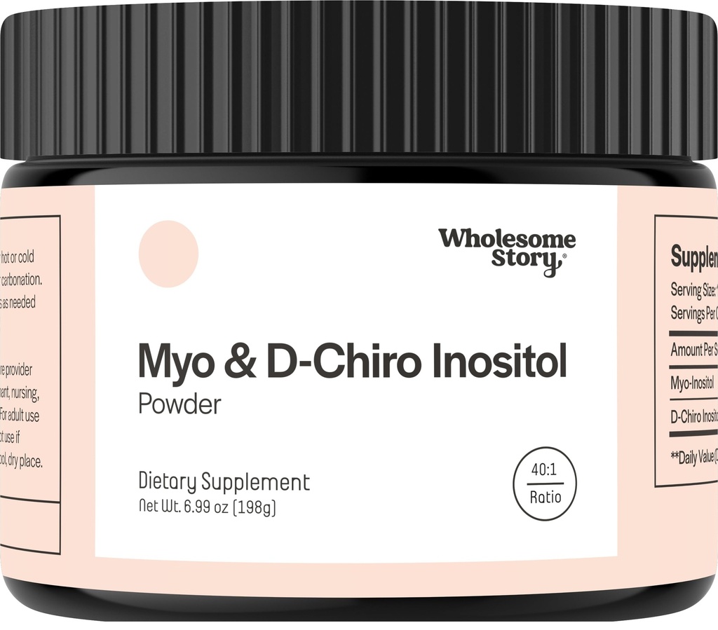 Myo-Inositol & D-Chiro Inositol Supplement Powder for Women □ Equilíbrio Hormonal & Saudável Função de Ovário Suporte • Vitamina B8