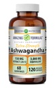 Fórmulas surpreendentes Ashwagandha Extract Supplement (Sexta) de 150 Mg de Extrato (20:1) Equivalente a 3.000 Mg de Cápsulas Veggie (Sexta)