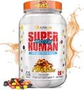 ALFA LION Superhumano Whey Protein Powder, Grande Degustação Puro Whey Protein Isolate, Baixo Carbo, Baixo Açúcar, Sem Bloat Pós treino, Recuperação muscular e crescimento (28 Servings, PB & Ganhos)
