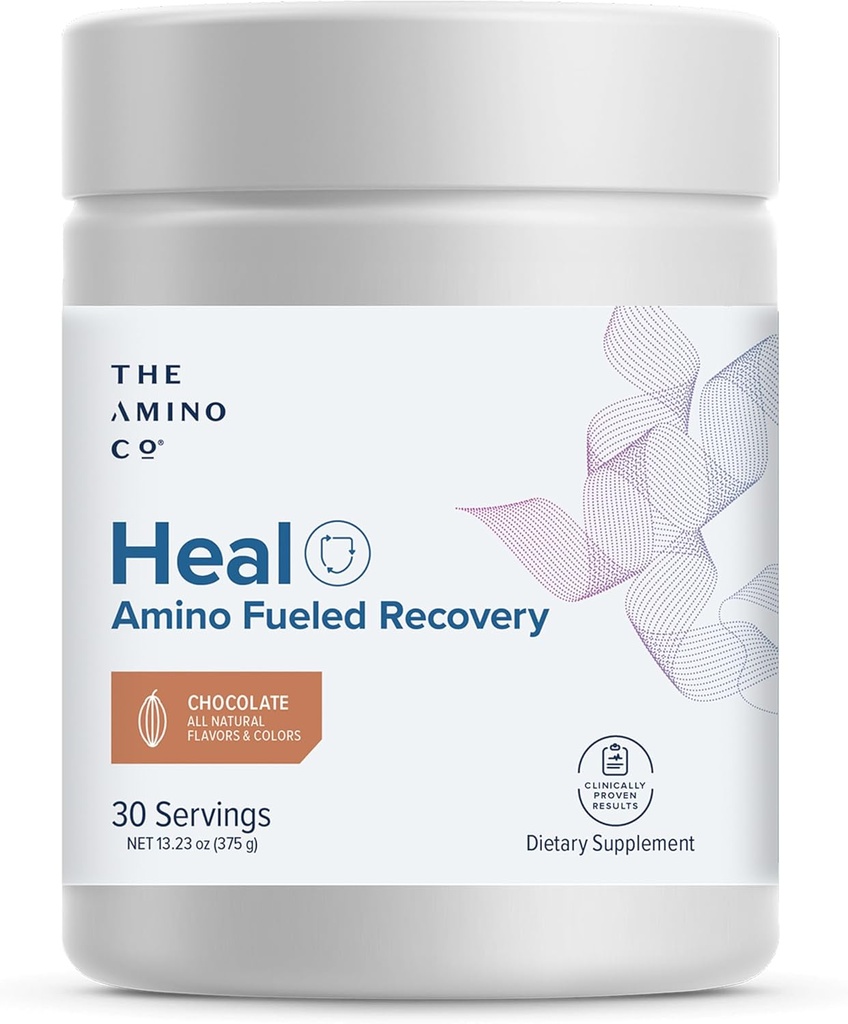 The Amino Co. - Curar - Pós-treino Recuperação Beber com Puro Eaa Amino Acid Fórmula - Creatina Mono-hidratado em pó para reparo muscular eficiente, Vegan, e Keto-Amigo com sabor de chocolate - 13.23oz.