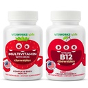 Crianças Multivitamin Mastigables + Vitamina B12 Mastigables Bundle