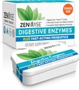 Zenwise Saúde Enzimas Digestivas e Bromelaína para Gut Saúde - Probiótico Multi Enzimas com Prebióticos e Probióticos para Mulheres e Homens para Digestivo Saúde e Bloating alívio para Digestion -15 CT