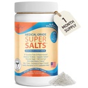 Dr. Liz Cruz Super Salts - Eletrólitos, Hydrating Powder w/ Sódio, Magnésio, Cálcio, Potássio, Curbs Cravings, Sem açúcar ou sabor artificial
