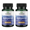 Swanson Apigenin-Bioflavonoid Supplement Natural Prostate Support-Metabolismo & Nerve Health Support-Can Support Sleep & Relaxation 90 Caps, 50mg Cada 2 Pack