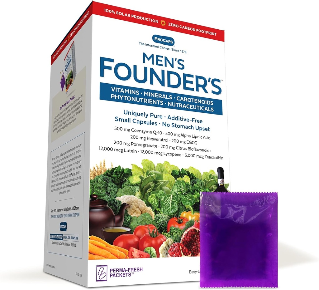 ANDREW LESSMAN Multivitamin-Men's Founders 120 Packets - Mais de 40 Nutrientes mais altas potências de todas as vitaminas essenciais, minerais, fitonutrientes, carotenóides. Fácil de engolir. Sem aditivos