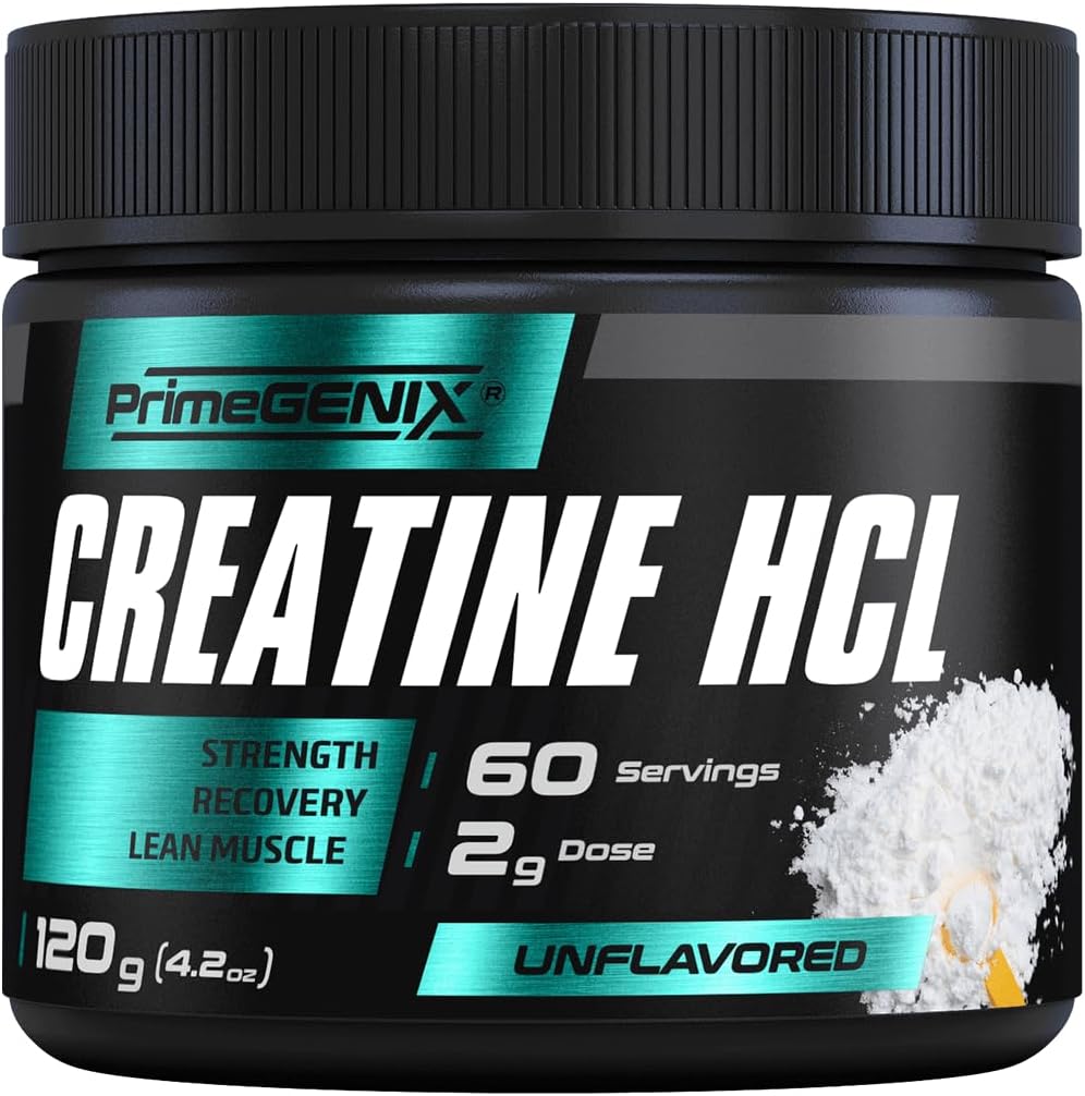 Creatina HCL Powder (Creatina instantânea para homens em seus 40s, 50s e Beyond) Melhorado Solubilidade e Absorção para o desempenho de pico e recuperação mais rápida