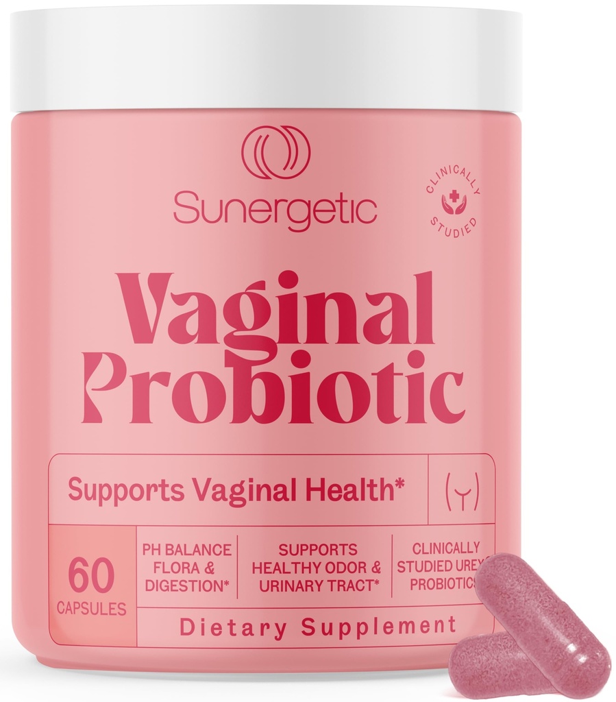 Probióticos Vaginais Premium para Mulheres – Clinicamente Estudado Lactobacillus Probiótico Vaginal com Prebiótico & Cranberry para equilibrar PH, Reduzir Odor, Urinary Tract Support & Saúde Feminina – 60 Cápsulas