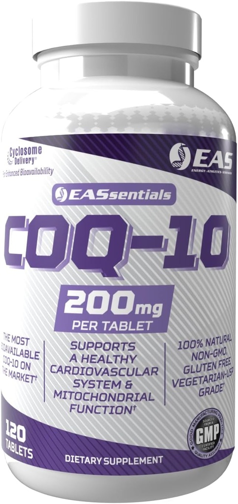 Ciências Experimentais e Aplicadas COQ-10 200mg □ Antioxidante Suportando Saúde do Coração & Produção de Energia □ Gluten Free, Non GMO