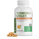Bronson Turmeric + Ginger extra força saúde conjunta & suporte de digestão com BioPerine, Não-GMO, 60 cápsulas vegetarianas