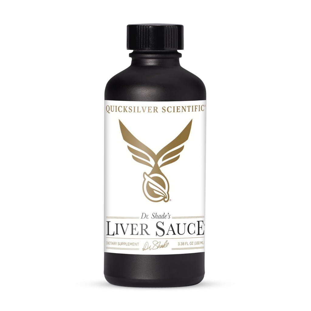 Molho de fígado científico Quicksilver - Detox Lipossômico Fígado com DIM, Quercetina, Ácido Lipóico, Cardo de Leite e Dandelion Root Supplement - Suporta Momentum Bile & Toxina (100 ml / 3,38 onças)