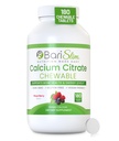 Citrato BariSlim Bariátrico de Cálcio com Magnésio e Vitamina D Tabs - 500 mg de Citrato de Cálcio por Serviço - Formulado para Pacientes Após Cirurgia de Perda de Peso