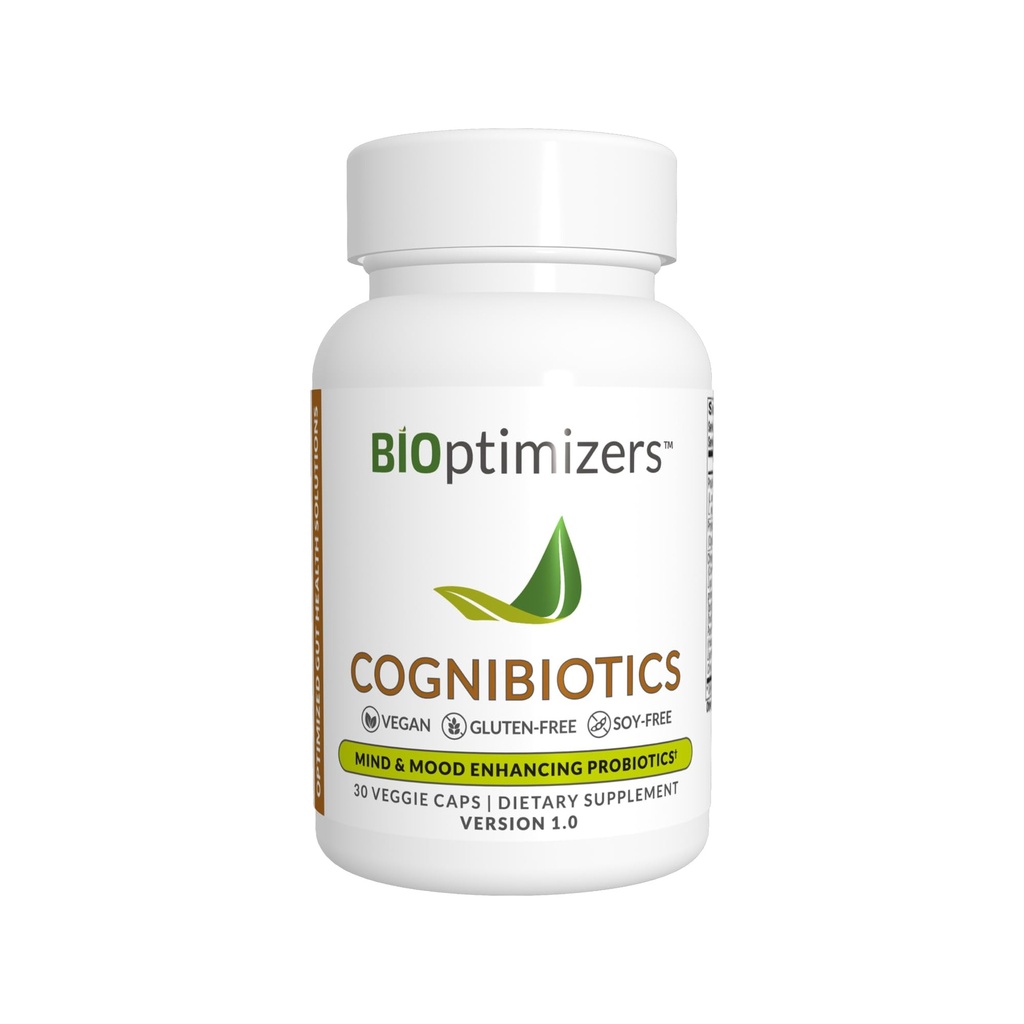 BIOptimizadores Cognibióticos Probiótico Suplemento Cérebro - Ajuda a apoiar o humor, melhor foco, memória, clareza mental - 30 Cápsulas