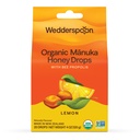 Wedderspoon Organic Manuka Honey Drops, Lemon & Bee Propolis, 20 Count (Pacote de 1)