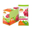 PROBAR - BOLT Orgânico Energia Mastiga, Framboesa, Não-GMO, Gluten-Free, USDA Certificado Orgânico, Saudável, Energia Natural, Gummies de combustível rápido com vitaminas B & C (12 contagem)