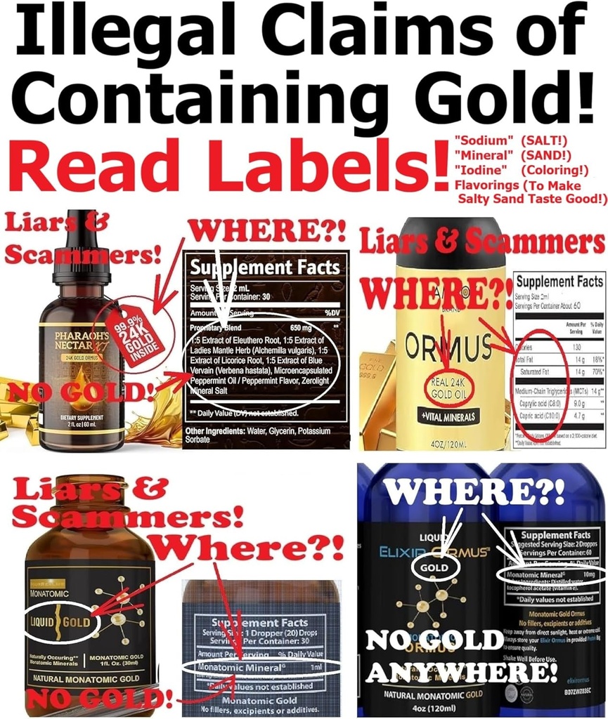 EnerGold® Ouro Monoatômico / ORMUS: ÚNICO Mundo Puro-G O L D! Defleção de radiação, EMFs, & baixas frequências energéticas; Reparo de DNA, Gland Pinhal, & Todos os tecidos do corpo; Energizar sua...