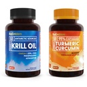BioEmblem Antárctico Krill Oil Suplemento Curcumina Turmérica Suplemento com BioPerine