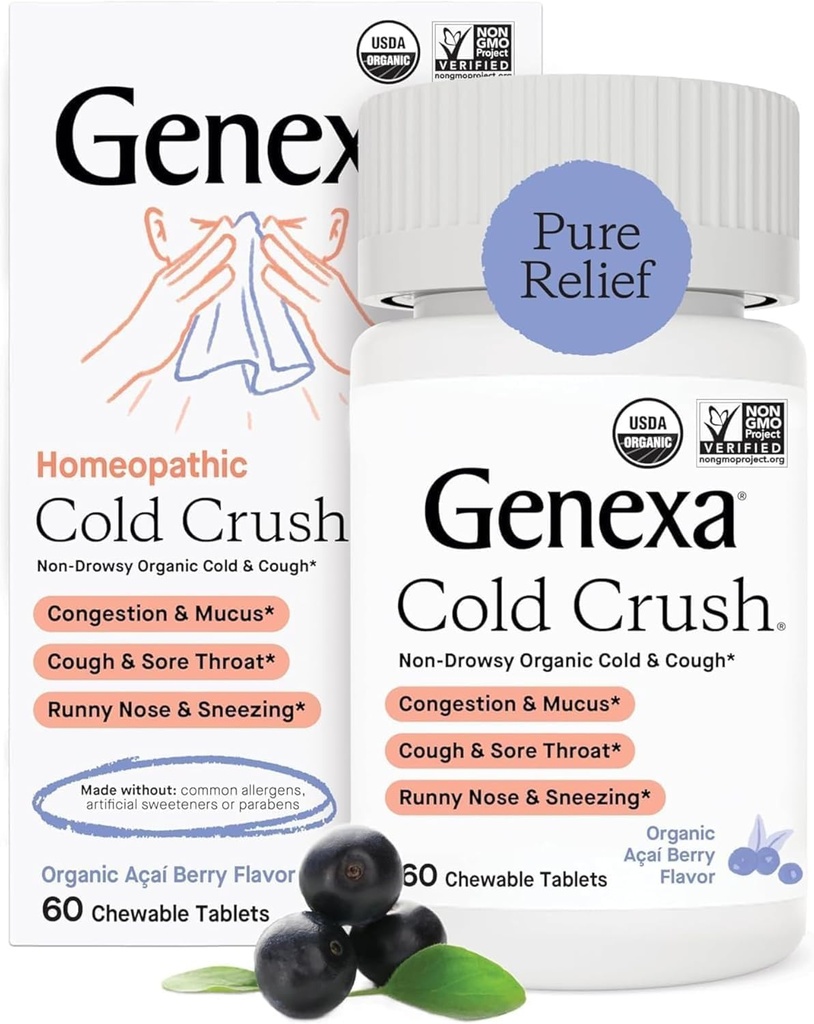 Genexa, Cold Crush Acai Berry Organic, 60 Contagem