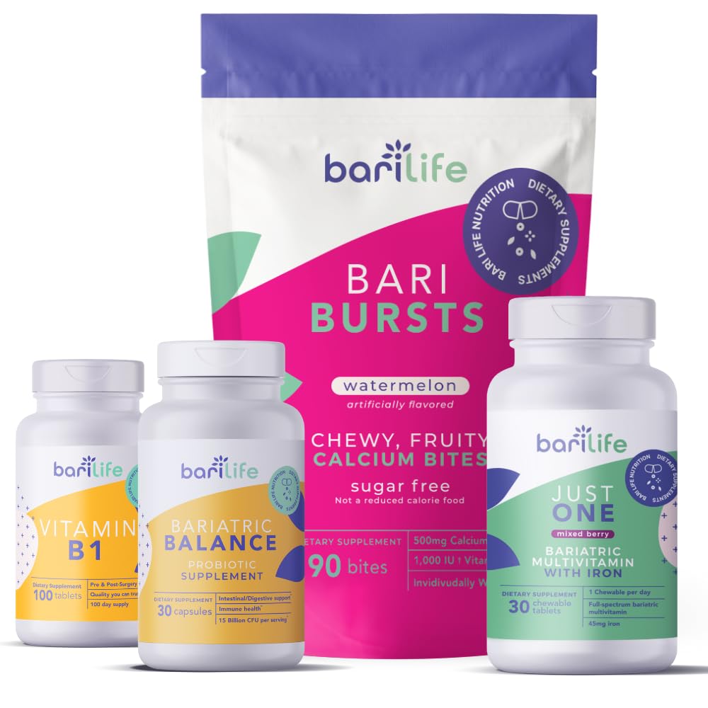 Bari Vida Pós-Operação, manga gástrica, Bypass gástrico Vitamina e Suplemento Kit inicial (Melancia)