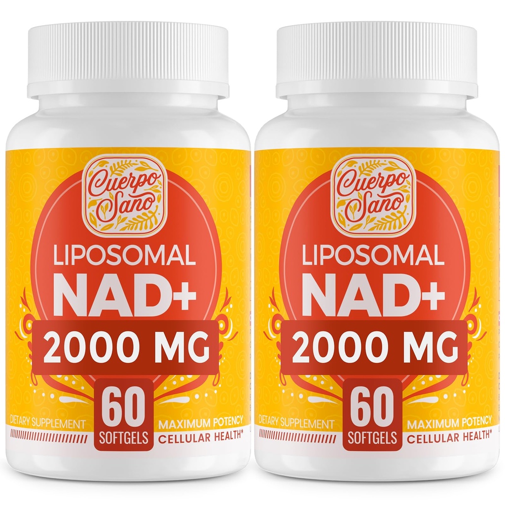2000 MG NAD Supplement, NAD lipossomal + com alta absorção, mais eficiente do que o Riboside Nicotinamida, Pure & Plus Boosting Supplement, Envelhecimento Defesa, Metabolismo e Celular, 120 softgels