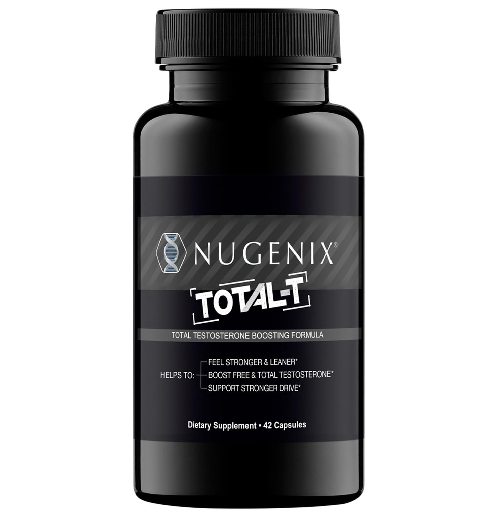 Nugenix Total-T, gratuito e total suplemento de reforço de testosterona para homens, 42 contagem