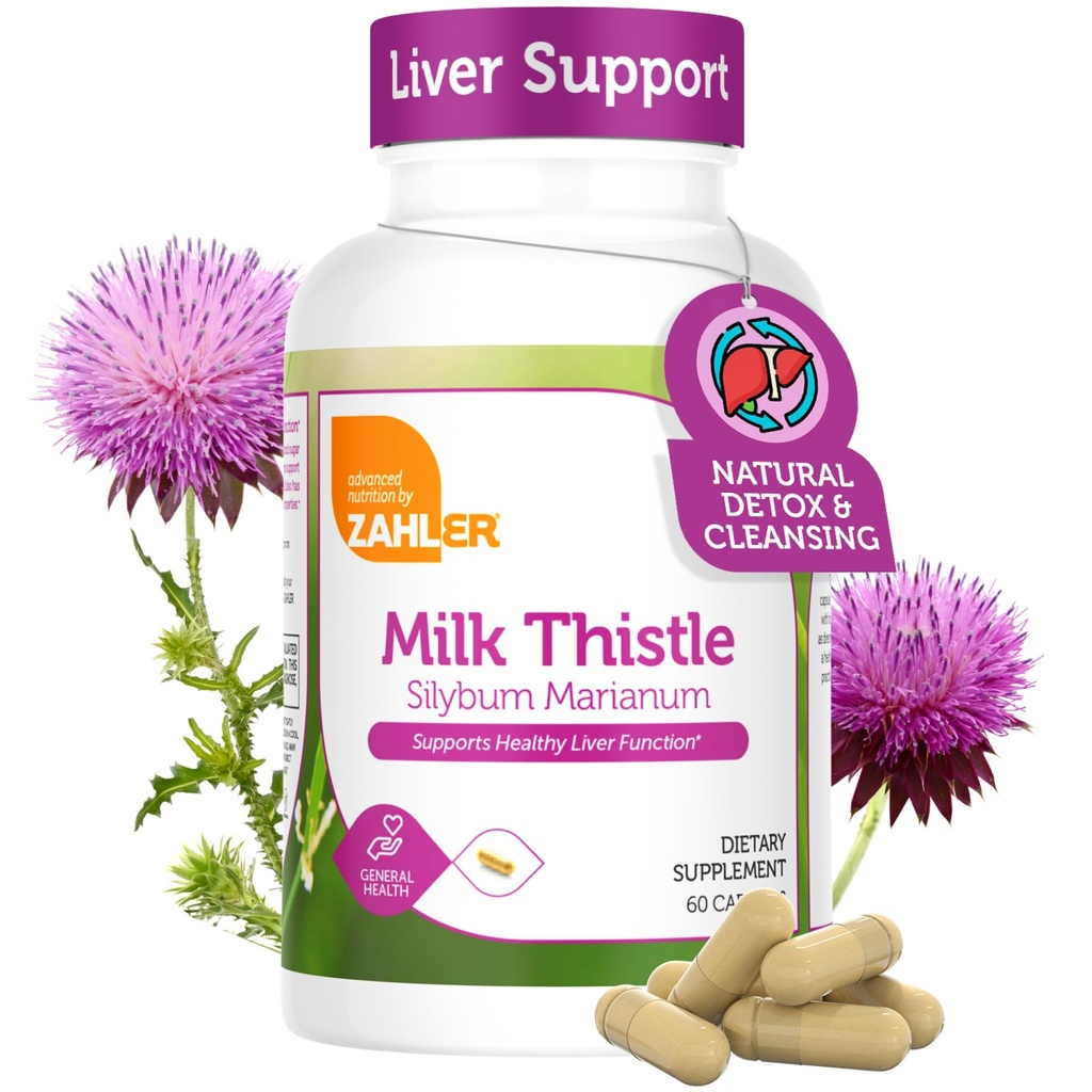 Zahler Milk Thistle ajuda a apoiar a função saudável do fígado
