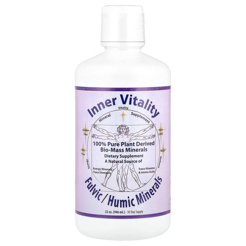 Morningstar Minerals Vitalidade interna, Fulvic/Humic Minerals, 32 onças (946 ml)