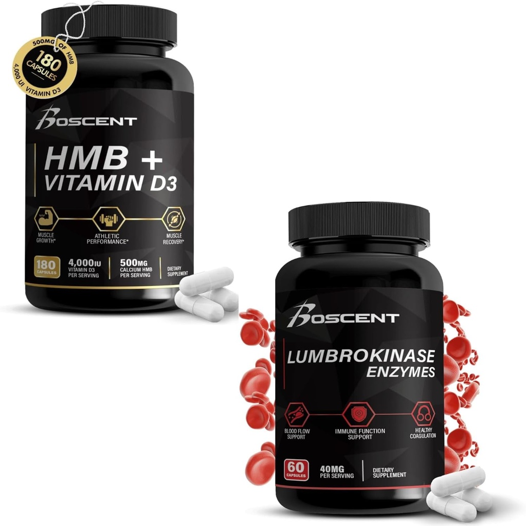HMB & Lumbroquinase Muscle & Digestive Enzyme Combo