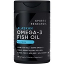Esportes Pesquisa Peixe Óleo Mini-Softgels - Fácil de engolir ácidos gordos Omega-3 de Wild Caught Alaska Pollock - 625mg, 120 Softgels