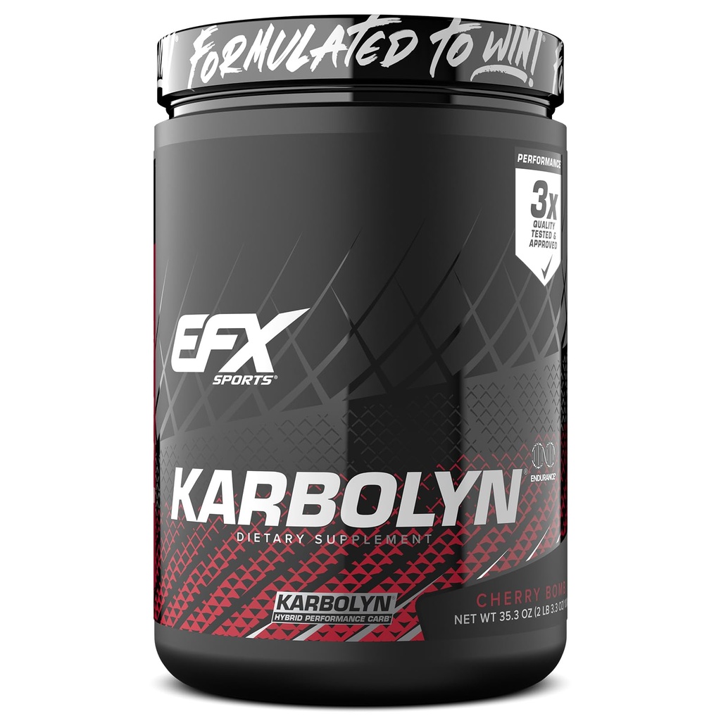 EFX Sports Karbolyn Combustível . Rápido-Absorvente Carboidrato em pó . Carga de carboidratos, energia mantida, recuperação rápida . Estimulante grátis .. 19 Servidores (bomba de cereja)