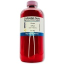 Verdadeiro ouro coloidal – 25 ppm - 99,99 + % Pureza - 500 ml (16.9 Fl Oz) em garrafa de plástico transparente BPA-Free - Made in USA