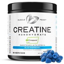 Creatina Creatina Mono-hidratada em pó, Vegan Keto Friendly Gluten-Free, Suplemento de recuperação muscular e Creatina confiável para o crescimento muscular, Creatina saborosa, Raspberry azul natural, 300g