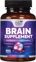 Suplementos Cerebrais para Memória e Foco - Cápsulas Nootrópicas de Força Extra para Concentração, Alerta, Suporte Cognitivo - Fosfatidilserina, DMAE, Saúde Cerebral Vitaminas B6 C E Zinco - 60 Cápsulas