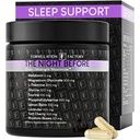 A noite antes de 10 em 1 Midnight Maximizer Sleep Aid, Stress Alief, Cognição, Relaxação, Recuperação, Foco, Magnésio Glycinate, L-Theanina & More, (120 Cápsulas - 2 Mês de Fornecimento)