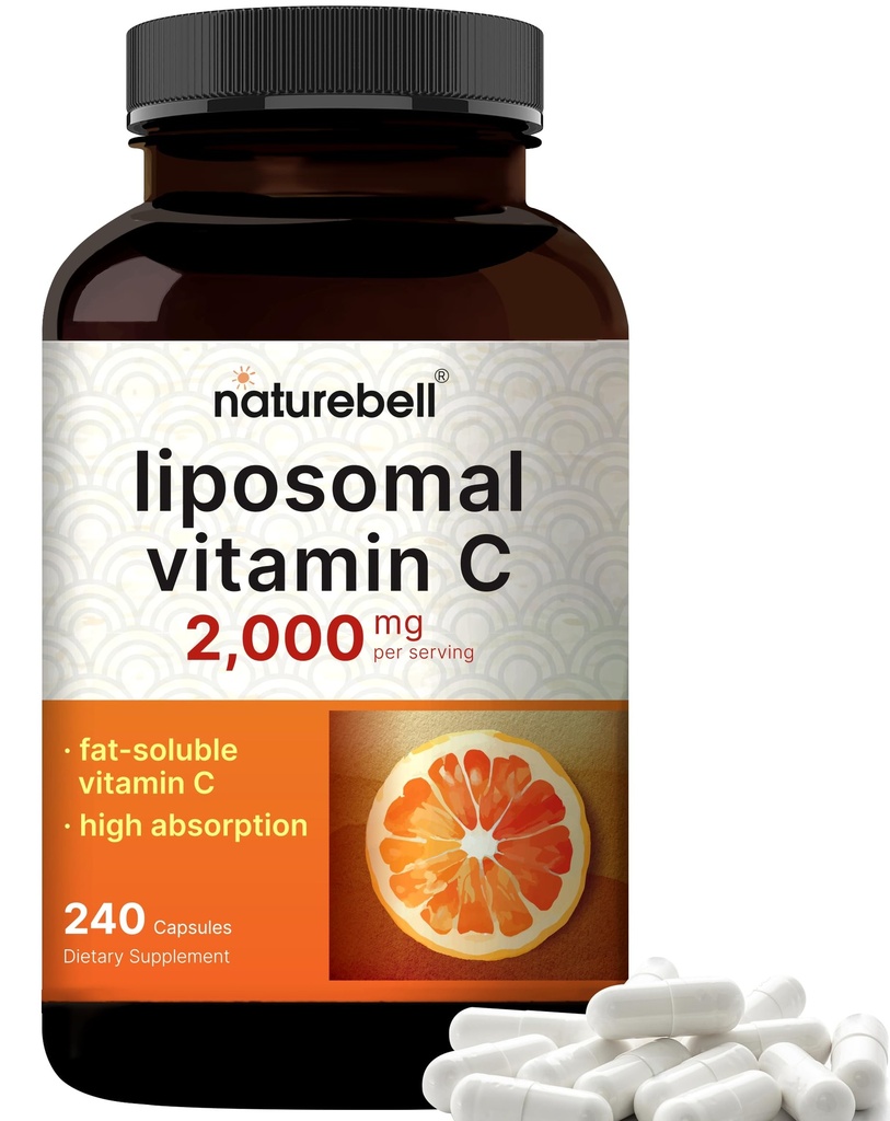 NatureBell Vitamina C lipossômica 2.000mg por serviço, 240 cápsulas