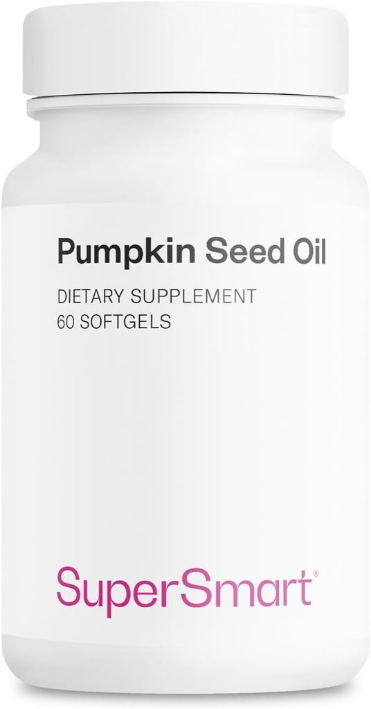 Super inteligente - Pumpkin Seed Oil Supplement 1000mg por dia (+ Vitamina E) - Pumpkin Seed Oil para o crescimento do cabelo
