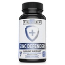 Zhou Zinc Defender - Suplementos de zinco para homens e mulheres, 30mg Por Serviço para Saúde Imune e Apoio Mineral, Fórmula Vegan pura - 60 Cápsulas