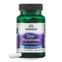 Swanson Picolinato de Zinco - Suplemento Mineral Promovendo Saúde da Próstata, Saúde da Visão, e Apoio Imune - Corpo preferido de Zinco Quelado - (60 Cápsulas, 22mg Cada)