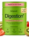 Feel Goods Gut Guardian, Fibra Orgânica, Pó Probiótico e Prebiótico, Livre de Açúcar, Ervas para Bloat, Suporte à Saúde Gut, Saúde Digestiva para Homens e Mulheres, Não OGM, Vegan, Morangueiro Kiwi, 30 Servings