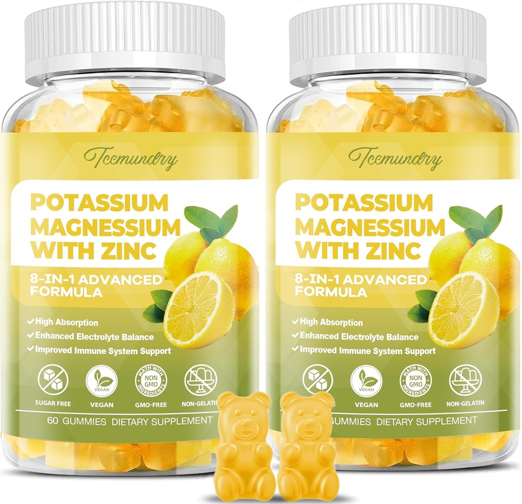 pastilhas de suplementos de potássio para adultos: Citrato de potássio 99 mg - Suplemento de magnésio de potássio para músculo, eletrolítico, energia