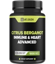 Citrus Bergamot com Folha de Olive, Hawthorn Berry & More - Fórmula combinada para Saúde Circulatória, Função de Proteção, Saúde da Pele - 210 Cápsulas - 105 Dia