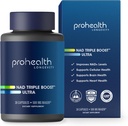 ProHealth NAD Triple Boost Ultra + 500mg Niagen NR. 3X NAD+ Optimizer Plus Apigenin, PQQ, Quercetin. Promove a Longevidade, Saúde do Coração e do Cérebro, Ativa Sirtuínas para Reparação Celular (30 Servões)