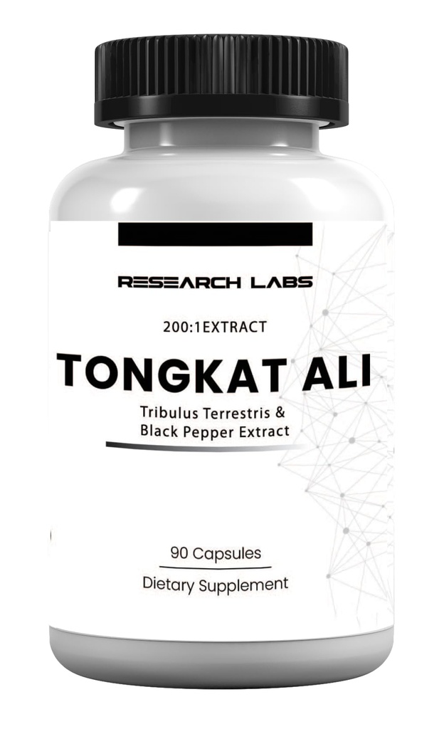 Laboratórios de Investigação Longjack Tongkat Ali Extract Cápsulas 200x Força             .200.000 mg Força, unidade, desempenho e massa muscular